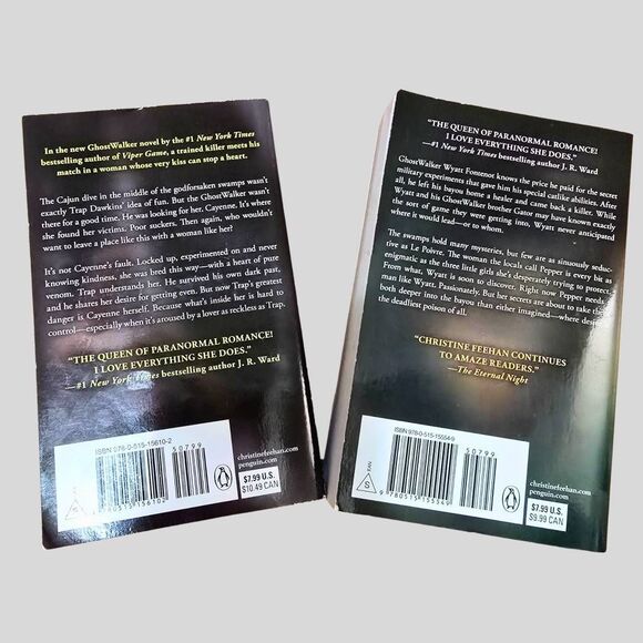 Christine Feehan GhostWalker Book Lot Spider Game Viper Game Romantic Suspense - Picture 2 of 10